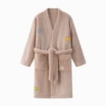 thumbnail image 1 of zuwimk Cotton Waffle Terry Towel Hooded Kids Bathrobe – Soft Absorbent Medium Weight Swim Robe for Boys & Girls(Coffee,2-4 Years), 1 of 4