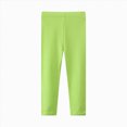 thumbnail image 1 of zuwimk Girls Athletic Leggings Crossover High Waisted Yoga Pants with Pockets Kids Dance Running Workout Tights(Light Green,C), 1 of 4