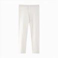 thumbnail image 1 of zuwimk Girls Athletic Leggings Crossover High Waisted Yoga Pants with Pockets Kids Dance Running Workout Tights(White,F), 1 of 5