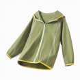thumbnail image 1 of zuwimk Girls Rain Jackets Lightweight Waterproof Hooded Raincoats Windbreakers(13-14 Years,Green), 1 of 8