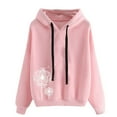 thumbnail image 1 of zuwimk Hoodies For Women Graphic,Women's French Terry Pullover Hoodie Pink,XL, 1 of 5