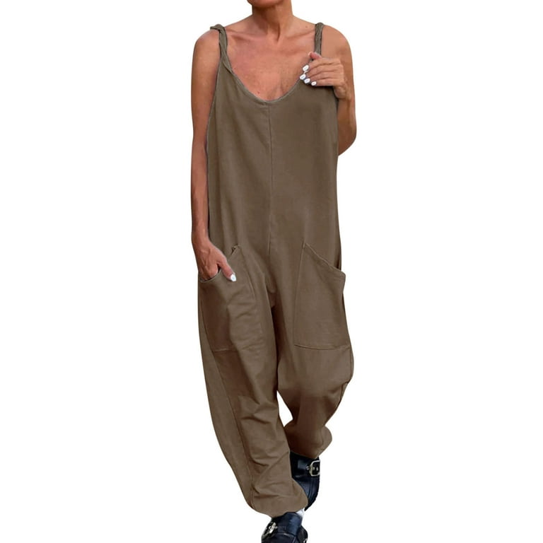 zuwimk Womens Jumpsuits Casual,Women's Overalls Casual Loose