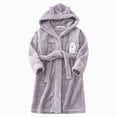 thumbnail image 1 of zuwimk Kids Bathrobe, Toddler Hooded Soft Towel Robe for Girls Boys Terry Cloth Robes Sleepwear(Grey,9-10 Years), 1 of 6