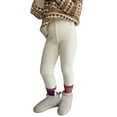 thumbnail image 1 of zuwimk Leggings For Girls,Girls' Lined Leggings Warm Winter Pants Thermal Cotton Solid Color Beige, 1 of 5