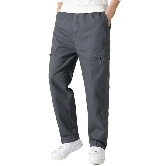 zuwimk Men'S Pants,Men's Straight Fit Stretch Cargo Pant GY1,5XL