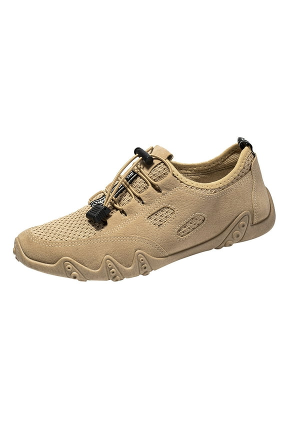 Men's Fashion Sneakers,Men's Mesh Sneakers Oxfords Lightweight Shoes Coffee