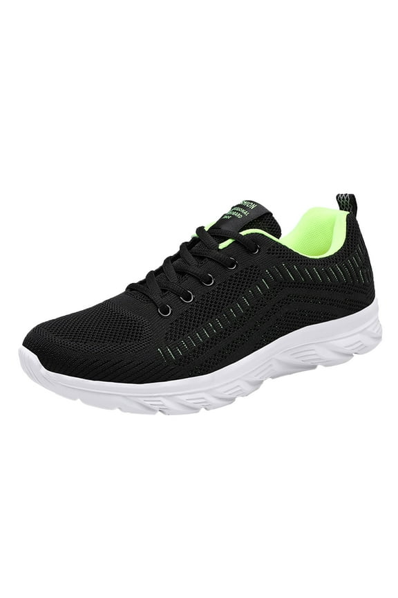 Men's Fashion Sneakers,Men's Slip Resistant Food Service Work Sneaker Fashion Men Mesh Casual Sport Shoes Lace Up Solid Color Running Breathable Soft Bottom
