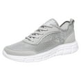 thumbnail image 1 of zuwimk Men's Fashion Sneakers,Mens Walking Lace Up High Top Shoes Stylish Running Casual Men Mesh Breathable Comfortable Lightweight Flat Soft Lace Up Casual Mens Running Shoes Athletic Sneaker, 1 of 6