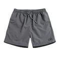 thumbnail image 1 of zuwimk Men's Swim Trunks Quick Dry Beach Shorts with Zipper Pockets and Mesh Lining Gray,3XL, 1 of 2