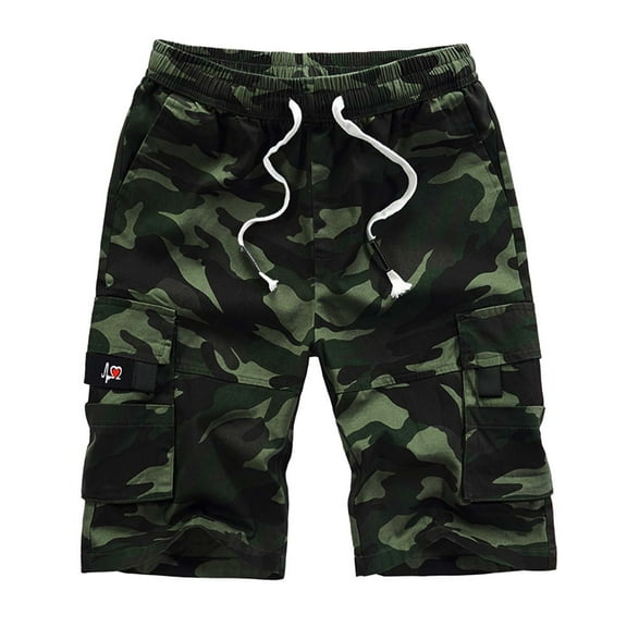 zuwimk Mens Shorts Casual,Mens Cargo Hiking Shorts Water Resistant Quick Dry Lightweight Breathable Tactical Shorts Camouflage,4XL