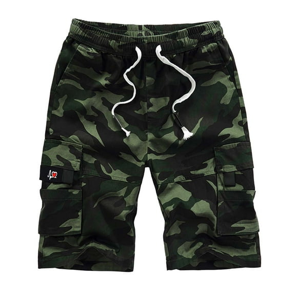 zuwimk Mens Shorts Casual,Mens Cargo Hiking Shorts Water Resistant Quick Dry Lightweight Breathable Tactical Shorts Camouflage,4XL