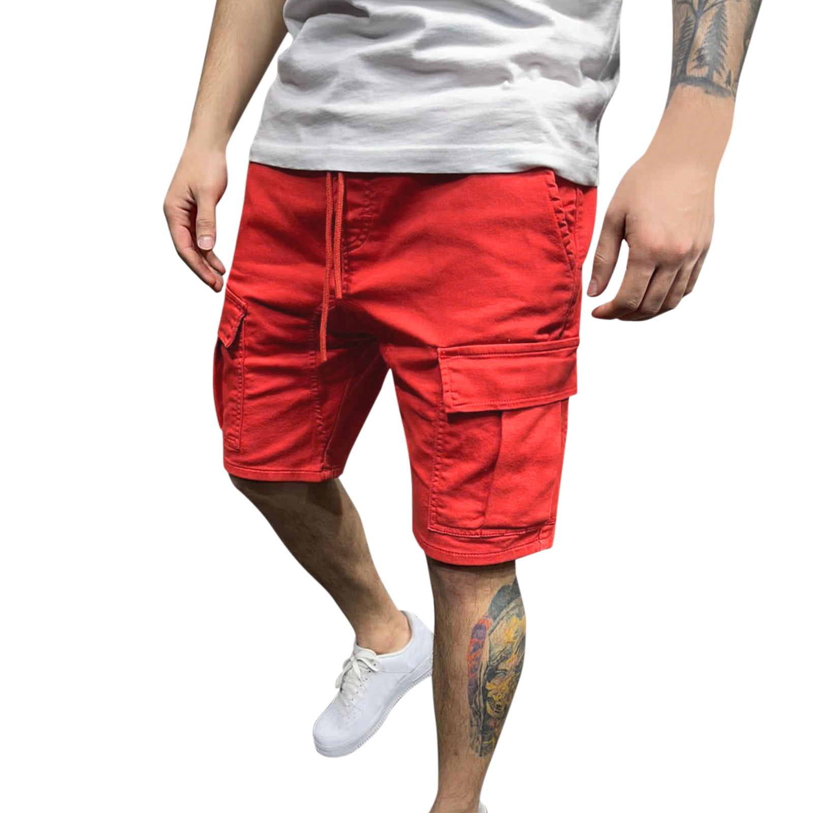 zuwimk Mens Shorts,Men's Force Relaxed Fit Ripstop Cargo Work