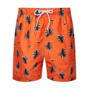 zuwimk Mens Shorts,Men's Performance Tech Loose Fit Shorts Orange,XXL