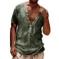 thumbnail image 1 of zuwimk Mens T Shirt,Men's Eighties Coke Short Sleeve T-Shirt Army Green,M, 1 of 4
