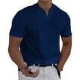 thumbnail image 1 of zuwimk Mens T Shirt,Men's Short Sleeve Crew Neck Pima Cotton T-shirt Navy,XXL, 1 of 4