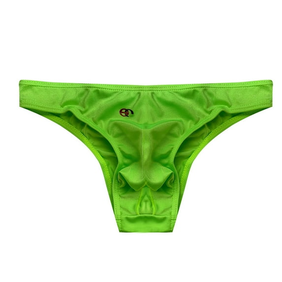 zuwimk Mens Underwear,Mens Micro Mesh Stretch Thong T-Back Underwear Green,XL