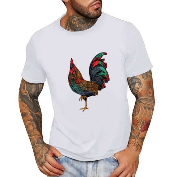 zuwimk Mens Workout Shirts,Men's Short Sleeve Signature Stripe Graphic T-Shirt White,XXL