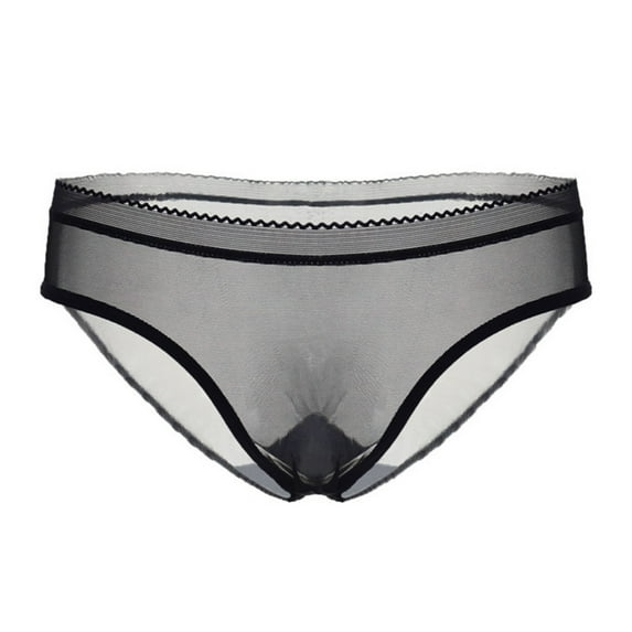 zuwimk Panties For Women ,Women's Flattering Lace Panties with Stretch Black,M