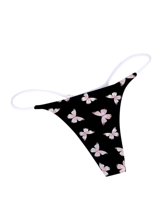 Panties for Women,Women Cotton Panties Low Rise Stretch T-back Tangas Underwear Hot Pink,XXL