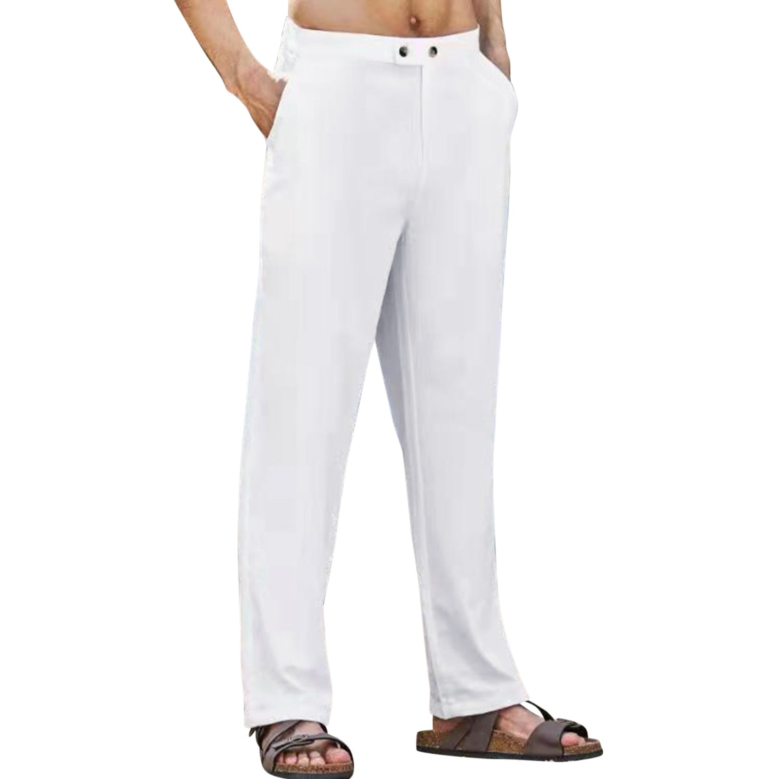 zuwimk Pants For Men Stretch,Men's Slim Fit Washed Comfort