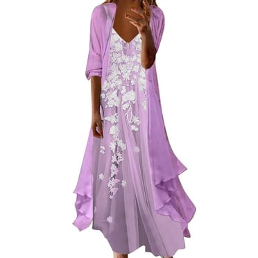 Women's Plus Size 3/4 Sleeve Wrap Dress - Walmart.com