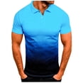thumbnail image 1 of zuwimk Polo Shirts For Men Slim Fit,Men's Stain Resistant Short Sleeve Polo Shirts Sky Blue,XL, 1 of 4