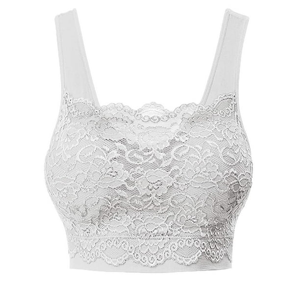 zuwimk Sports Bras for Women,Women's Blissful Benefits Side Smoothing Underwire Bra Z-White,M