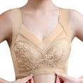 thumbnail image 1 of zuwimk Sports Bras for Women,Women's Blissful Benefits Stretch Wireless Lightly Lined Comfort Bra Beige,XXL, 1 of 5