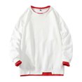 thumbnail image 1 of zuwimk Sweatshirts For Men With Designs,Men's Warm Crew Neck Sherpa Lined Pullover Sweatshirt Red,M, 1 of 4