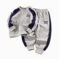 thumbnail image 1 of zuwimk Toddler Baby Boy Fall Winter Outfits Letter Crewneck Sweatshirt Casual Pants 2Pcs Clothes Set(1-2 Years,Grey), 1 of 5