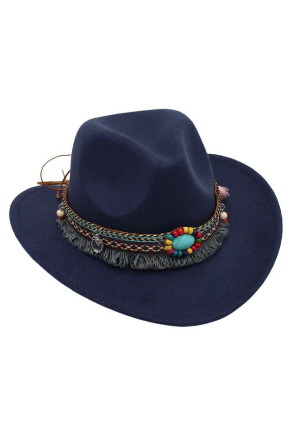 Toddler Baby Cowboy Hat Infant Western Cowgirl Hat Unisex for Boys Girls Kids Classic Ranch Cowboy Hat Outdoor Dress Up Cap(Navy,One Size)