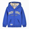 thumbnail image 1 of zuwimk Toddler Boys Fleece Fuzzy Warm Bear Ear Hoodies Jacket Zipper Side Pockets Winter Clothes Coat(18-24 Months,Blue), 1 of 4
