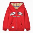 thumbnail image 1 of zuwimk Toddler Boys Fleece Fuzzy Warm Bear Ear Hoodies Jacket Zipper Side Pockets Winter Clothes Coat(5-6 Years,Red), 1 of 8