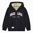 thumbnail image 1 of zuwimk Toddler Boys Fleece Fuzzy Warm Bear Ear Hoodies Jacket Zipper Side Pockets Winter Clothes Coat(8-9 Years,Black), 1 of 4