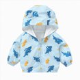 thumbnail image 1 of zuwimk Toddler Boys Windbreaker Casual Outerwear Kids Lightweight Zip Hooded Jacket Baby Cute Dust Coat(3-4 Years,Blue), 1 of 8