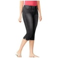 thumbnail image 1 of zuwimk Womens Jeans,Women's Amanda Classic High Rise Tapered Jean Black,XXL, 1 of 5