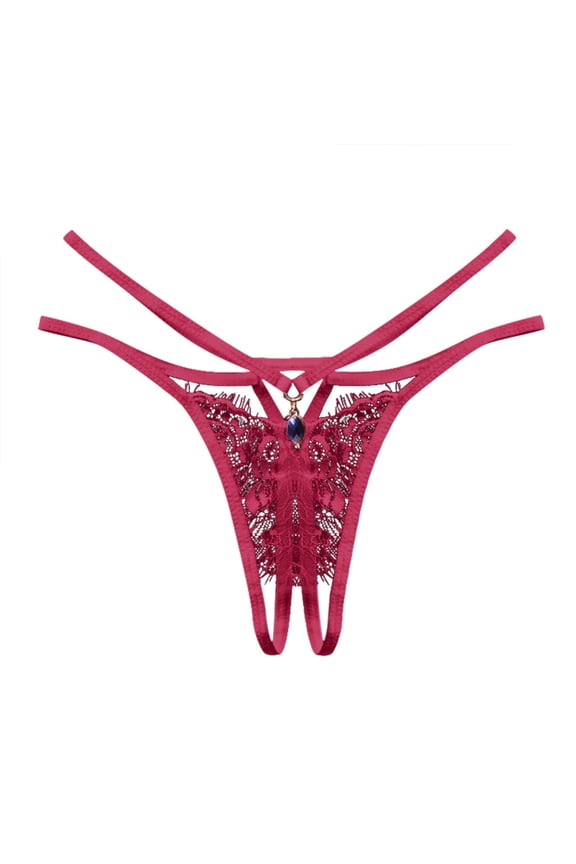 Womens Panties,G String Thongs for Women Sheer Floral Lace Plus Size Panties Low Rise Micro T-Back Underwear ,One Size
