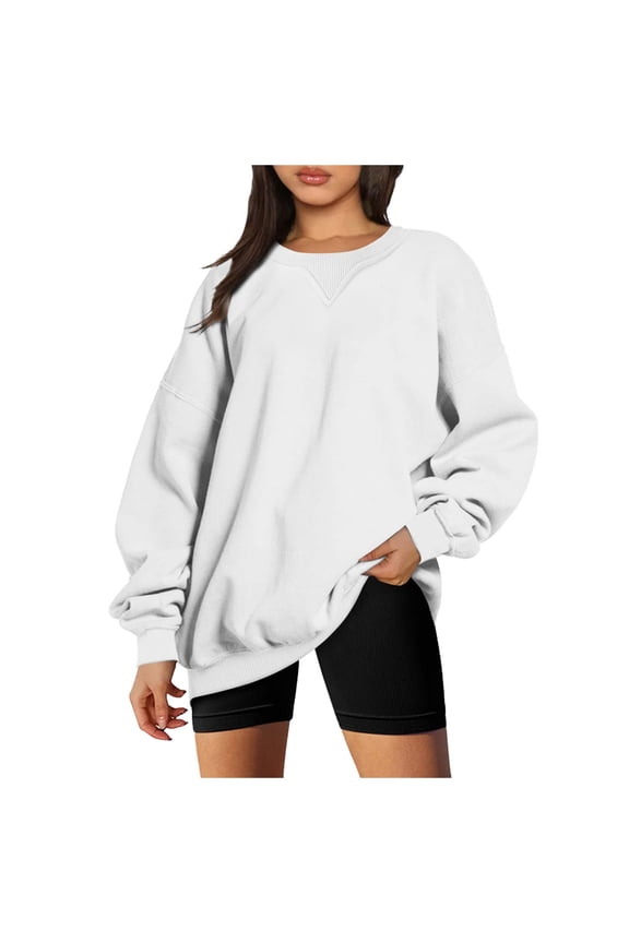 Womens Sweatshirts Fall 2024,Women Oversized Print Graphic Sweatshirt Crewneck Long Sleeve Pullover Jacket