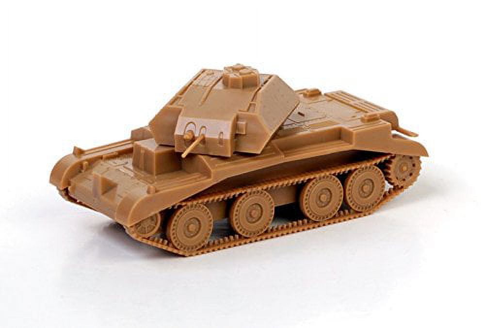 Zvezda 1/100 Scale British Churchill Tank V Model Kit - Small Military Vehicle Building Set
