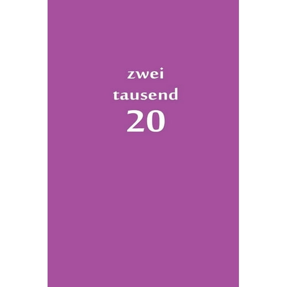 zweitausend 20: Arbeitsplaner 2020 A5 Lila, (Paperback)