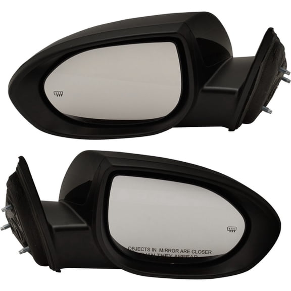 zxhhxkAn 2pcs Left & Right Driver & Passenger Side Paintable Power Heated Operate Exterior Door Rear View Mirror Mirrors for Mazda 6 GS/GT/S/i 11-13 Without Auto-Dimming