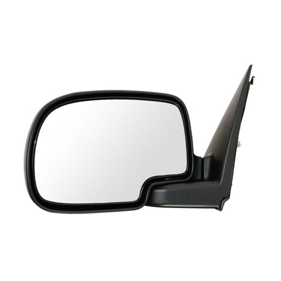 zxhhxkAn Chrome Power Mirror Left Driver Side for GMC,for Chevy Truck Black 3-Connector Terminal Quantity Paint to Match Manual Clear Flat Electric