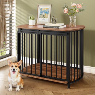 Picture of Small Medium Corner Dog Pet Cage with 3 Lockable Doors, Ventilatable ...