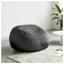 zyoiszvq 3ft Flannel Bean Bag Chairs for Adult with Filling Memory Foam,Adult Bean Bag Chair with Removable Cover,Living Room,Bedroom,Dorm