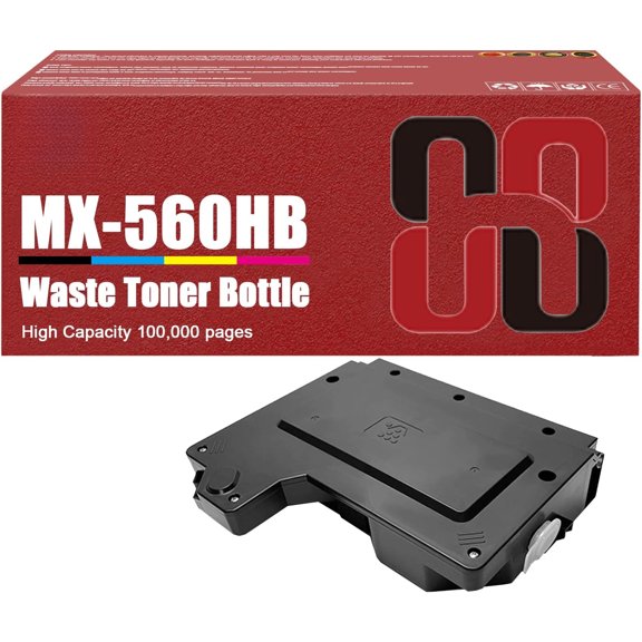 zz MX-560HB Waste Toner Bottle Compatible for Sharp MX-560HB Waste Bottle Work for Sharp MX-M364N MX-M365N MX-M464N MX-M465N MX-M564N MX-M565N Printers
