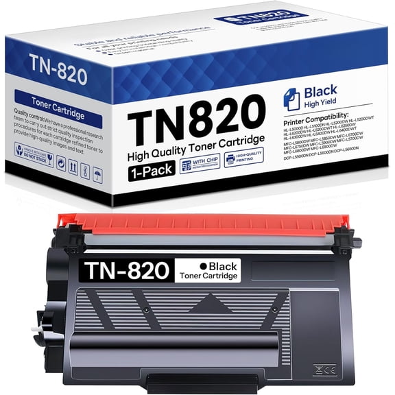 zz TN820 TN-820 Compatible TN820 Black Toner Cartridge Replacement for Brother MFC-L5850DW MFC-L5700DW MFC-L5900DW MFC-L6900DW MFC-L6800DW Toner Printer (1-Pack).